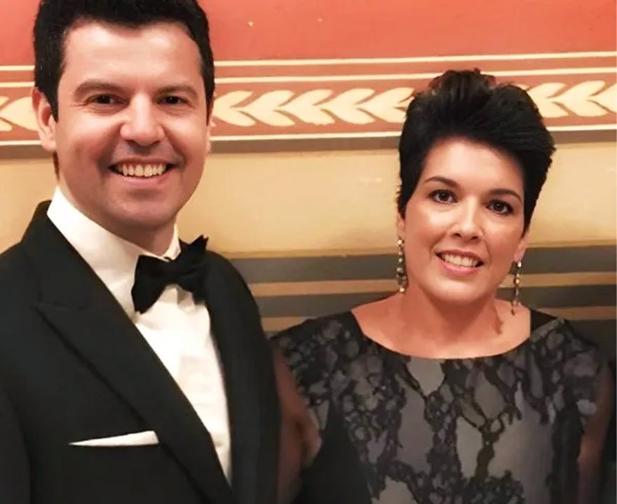 Evelyn Melendez and Jordan Knight 