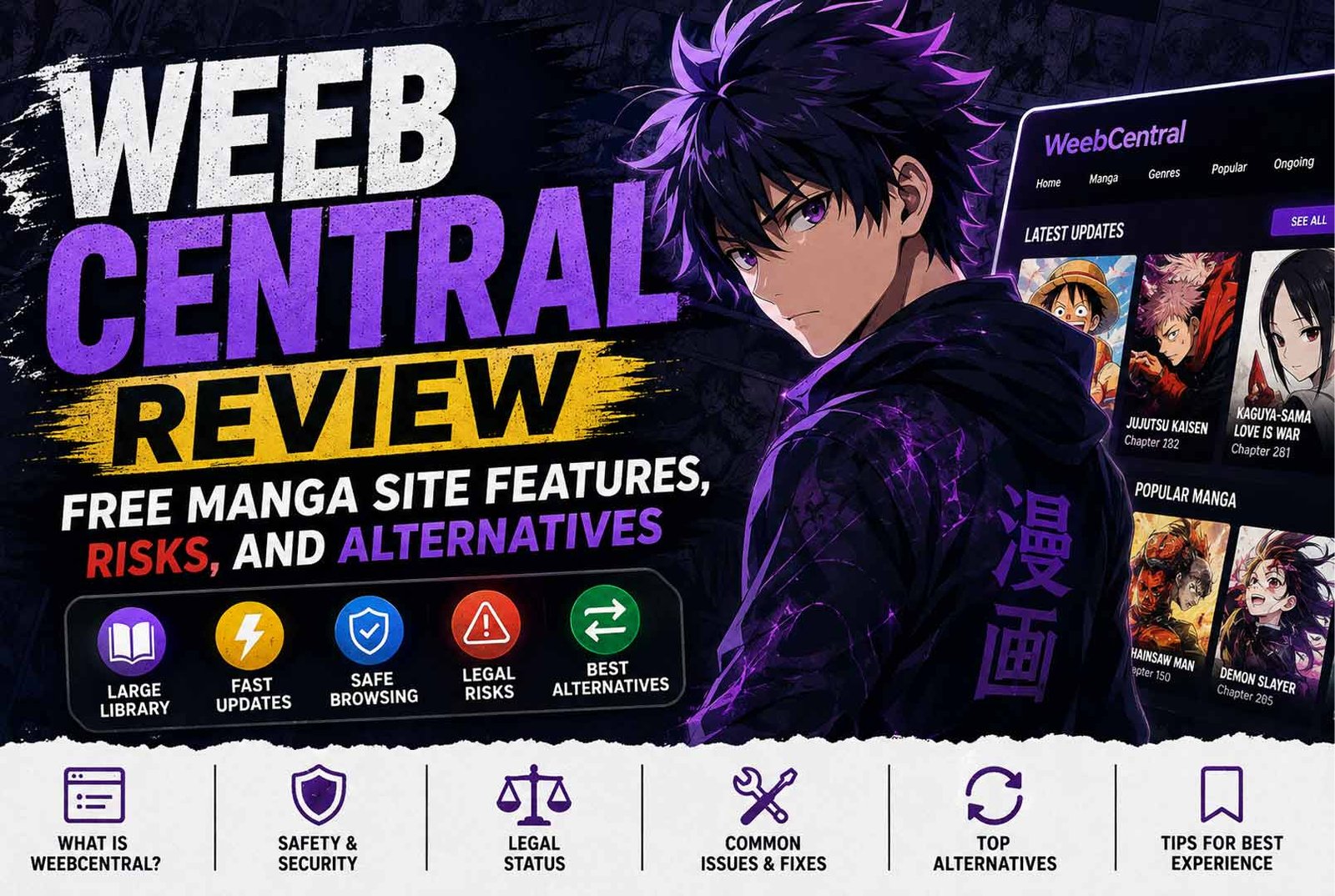 WeebCentral Review: Free Manga Site Features, Risks, and Alternatives