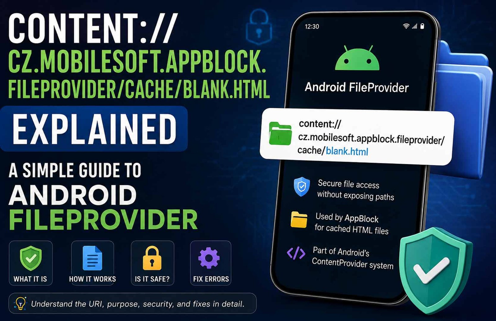 Content://cz.mobilesoft.appblock.fileprovider/cache/blank.html and Android FileProvider Explained