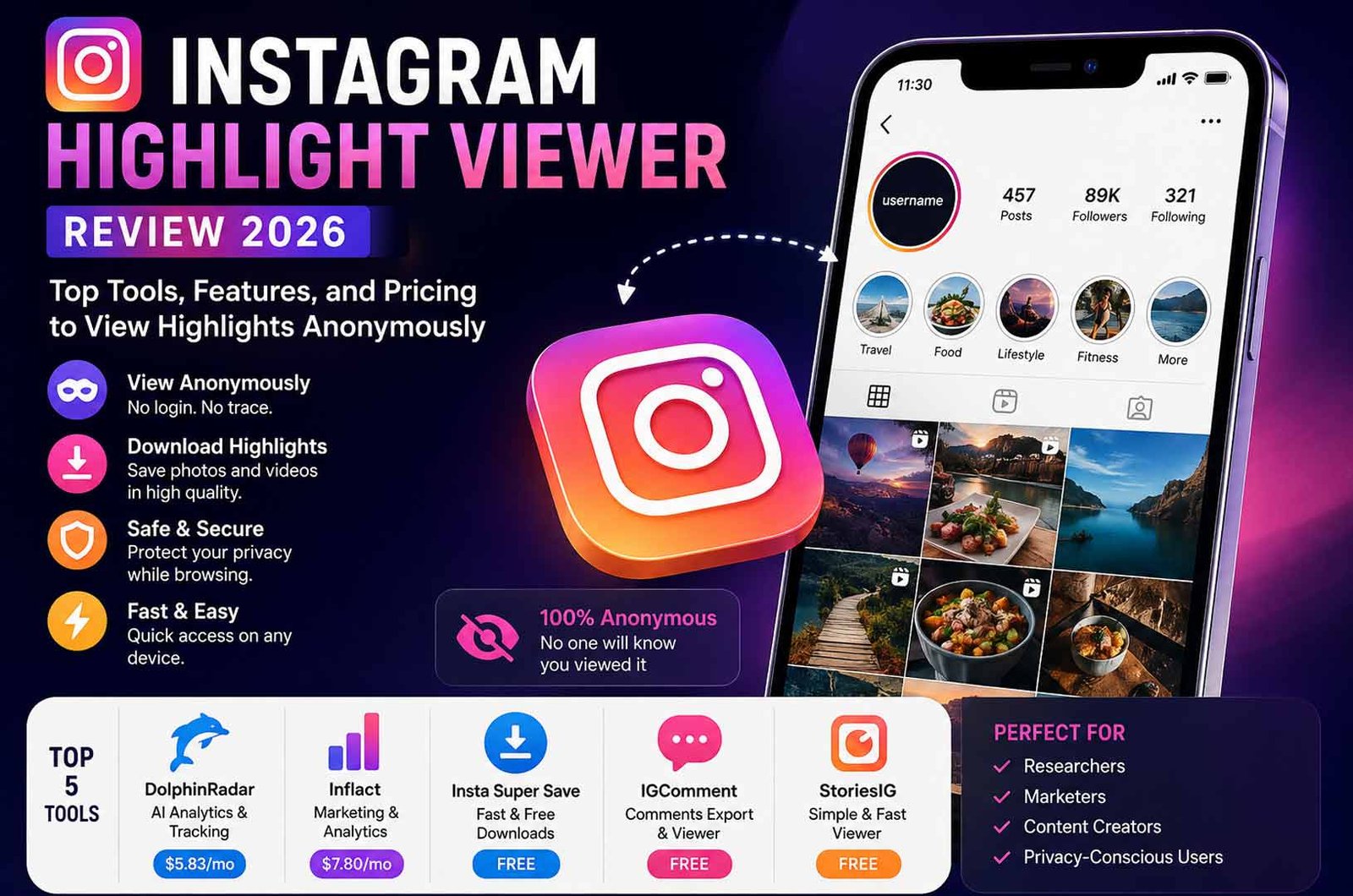 Instagram Highlight Viewer Review: Top Tools, Features, and Pricing
