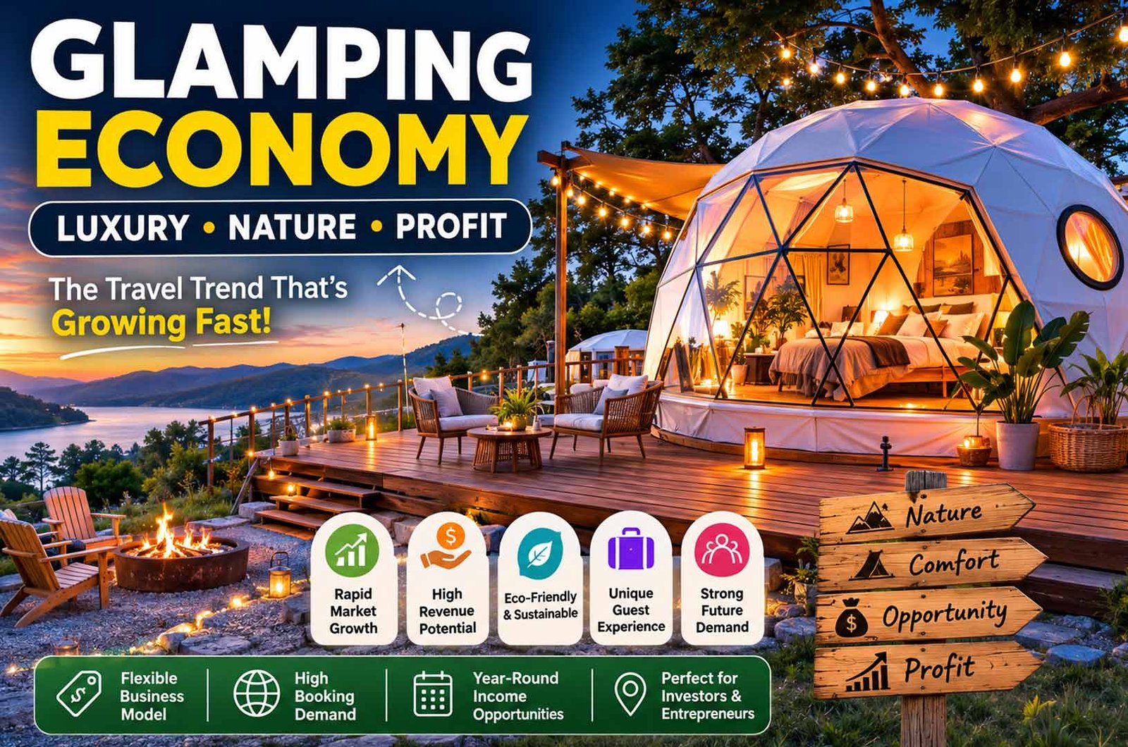 Glamping Economy Explained: What It Is, How It Works, and Why It’s Growing