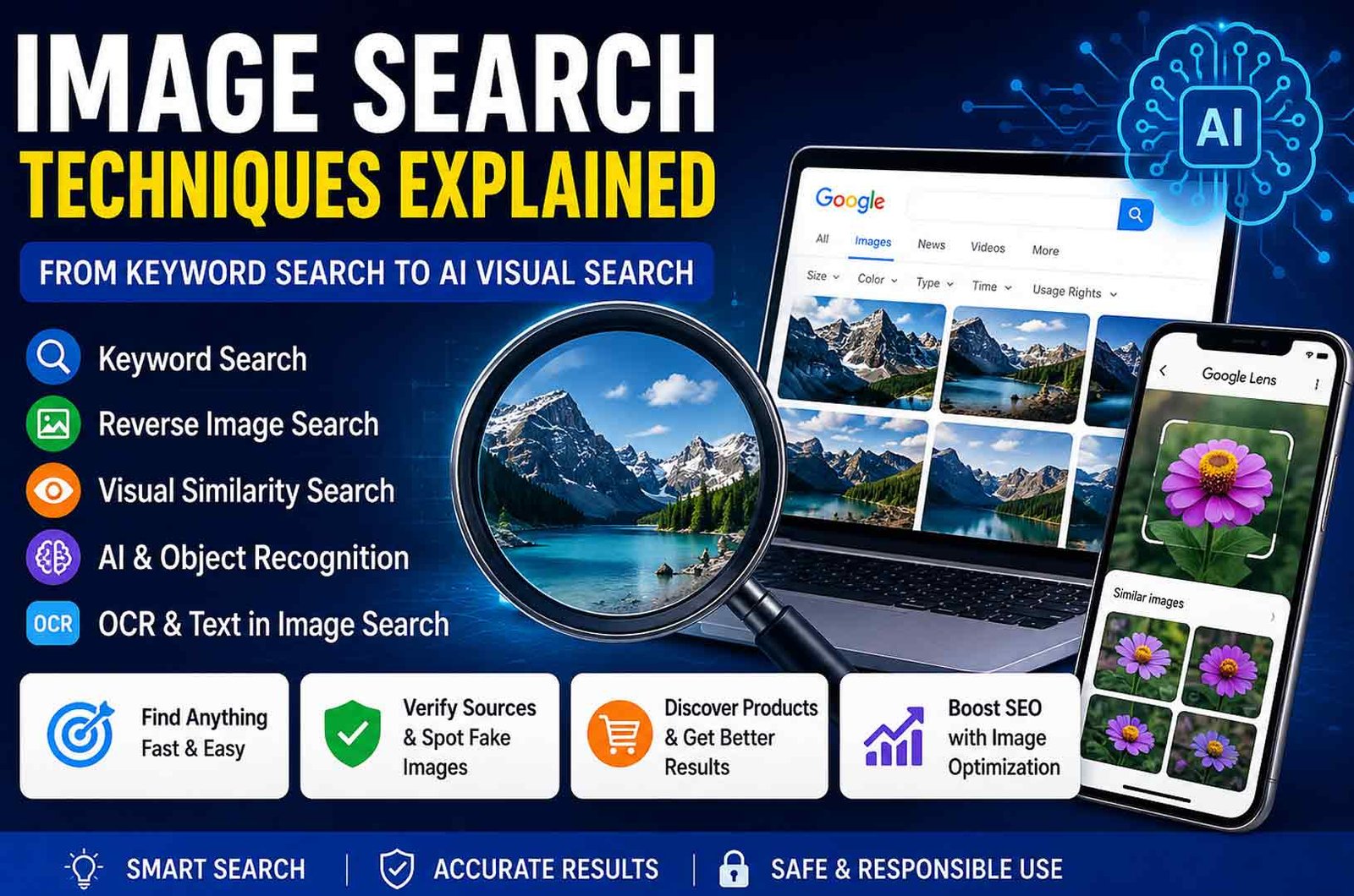 Image Search Techniques Explained: From Keyword Search to AI Visual Search