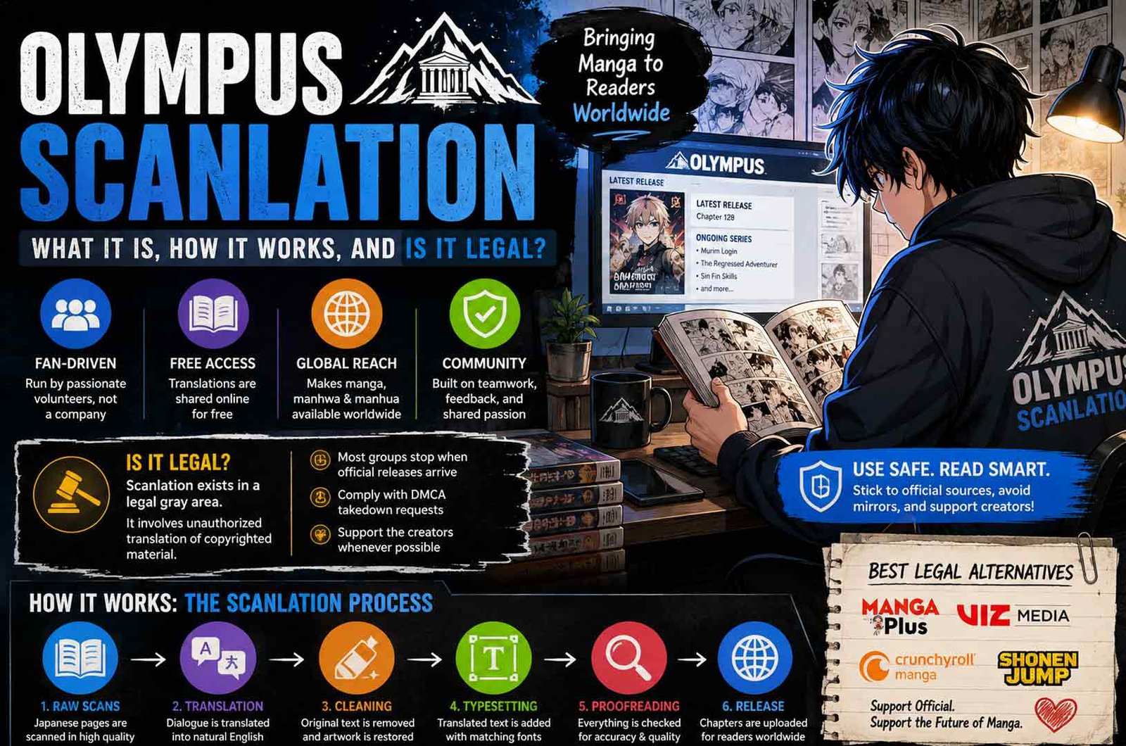 Olympus Scanlation Explained: What It Is, How It Works, and Is It Legal?