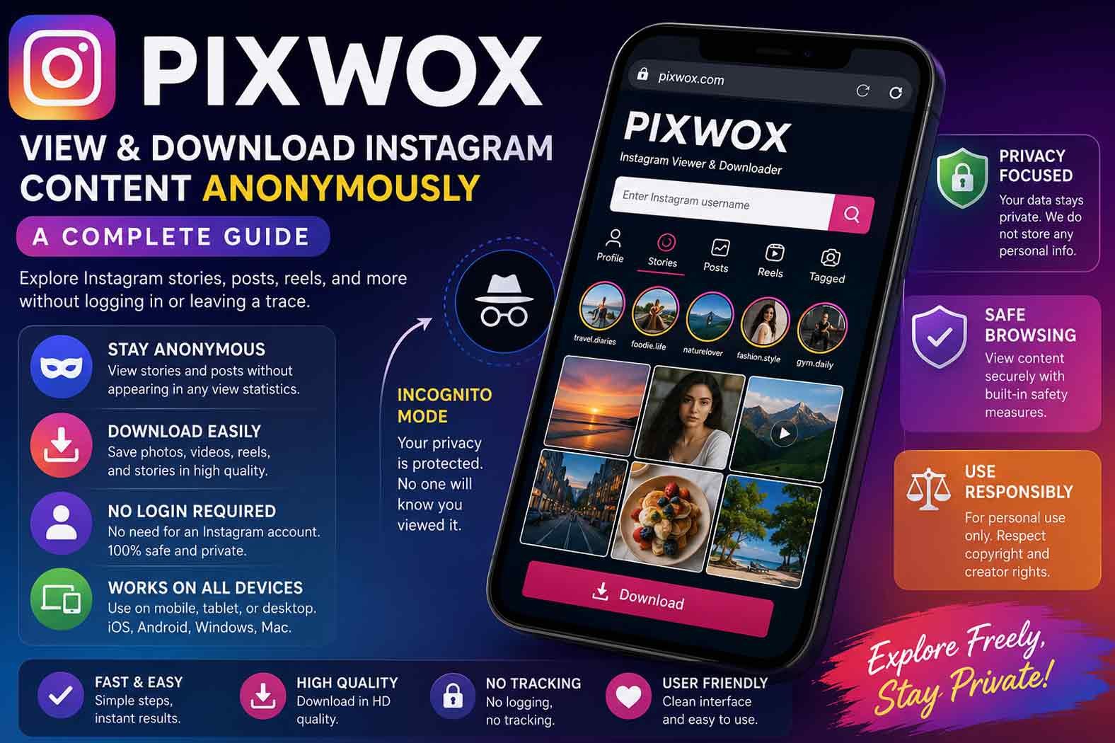 Pixwox: How It Works, Features, Benefits, and Drawbacks