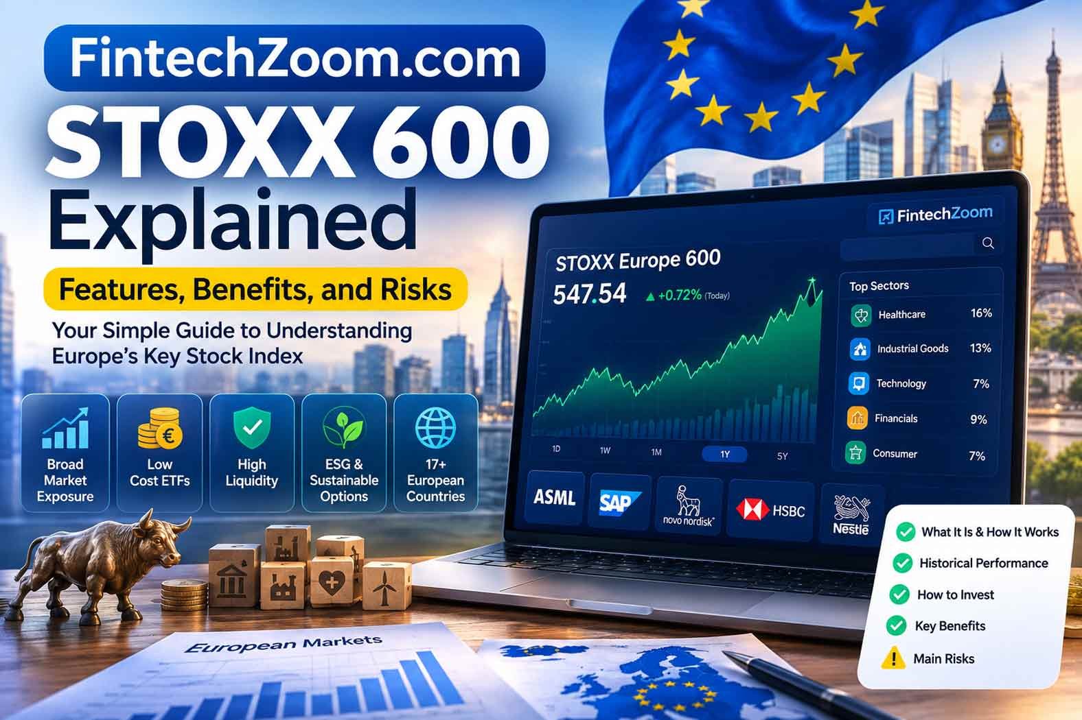 FintechZoom.com STOXX 600 Explained: Features, Benefits, and Risks