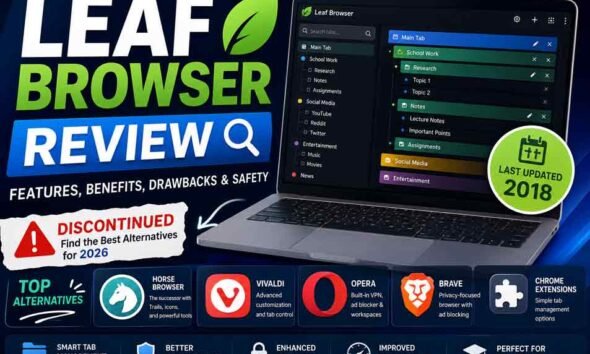 Leaf Browser Review: Features, Benefits, Drawbacks, and Safety